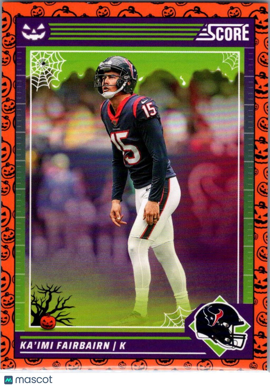2024 Panini Score-A-Treat Football Ka'imi Fairbairn #115 Halloween Orange