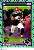 2024 Panini Score Score-A-Treat Football Calais Campbell #12 Halloween Green