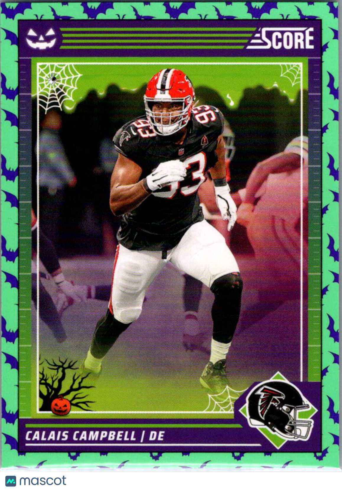 2024 Panini Score Score-A-Treat Football Calais Campbell #12 Halloween Green