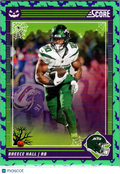 2024 Score Breece Hall #218 Halloween Green