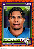 2024 Score Score-A-Treat Brenden Rice #6 Halloween Orange RC
