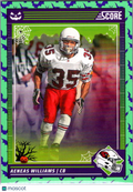 2024 Panini Score Score-A-Treat Football Aeneas Williams #9 Halloween Green