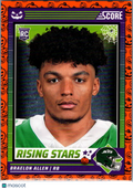 2024 Panini Score-A-Treat Football Braelon Allen #5 Halloween Orange RC