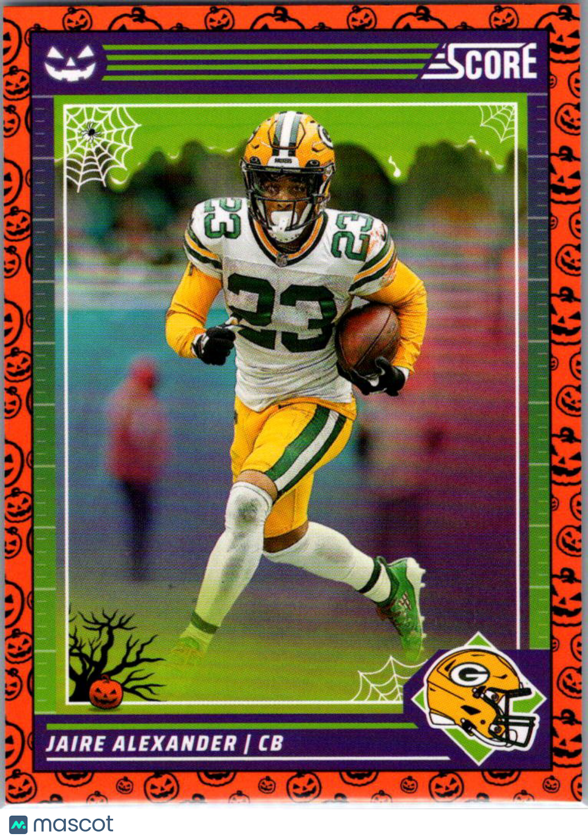 2024 Panini Score Score-A-Treat Jaire Alexander #100 Halloween Orange