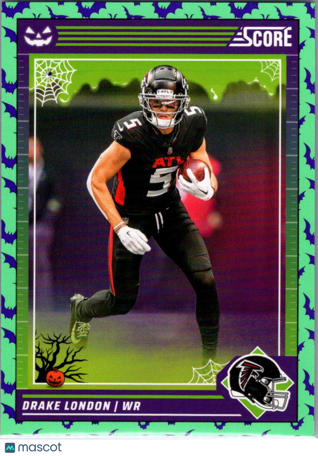 2024 Panini Score Score-A-Treat Drake London #15 Halloween Green