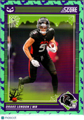 2024 Panini Score Score-A-Treat Drake London #15 Halloween Green