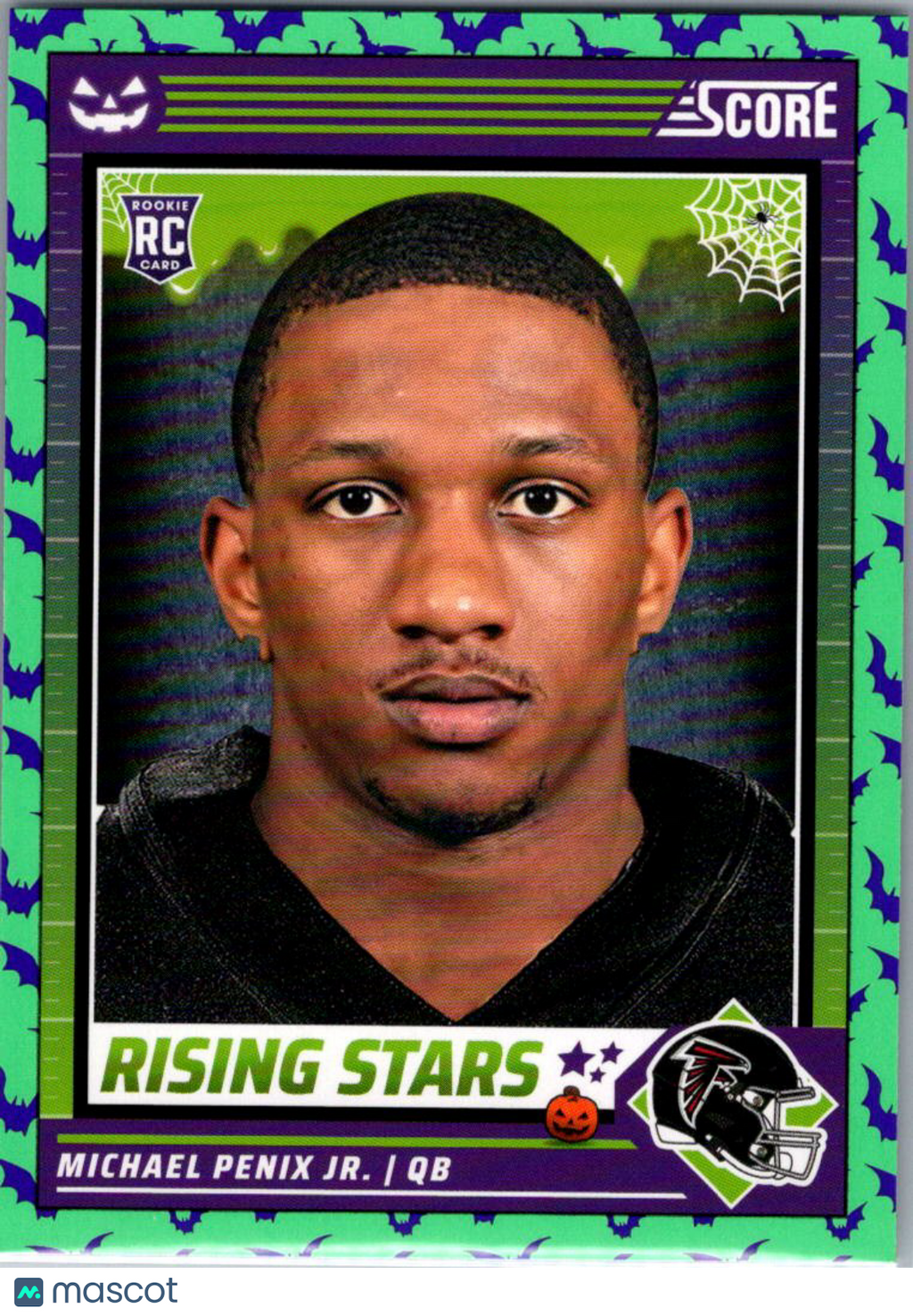 2024 Score Score-A-Treat Football Michael Penix Jr. #39 Halloween Green RC