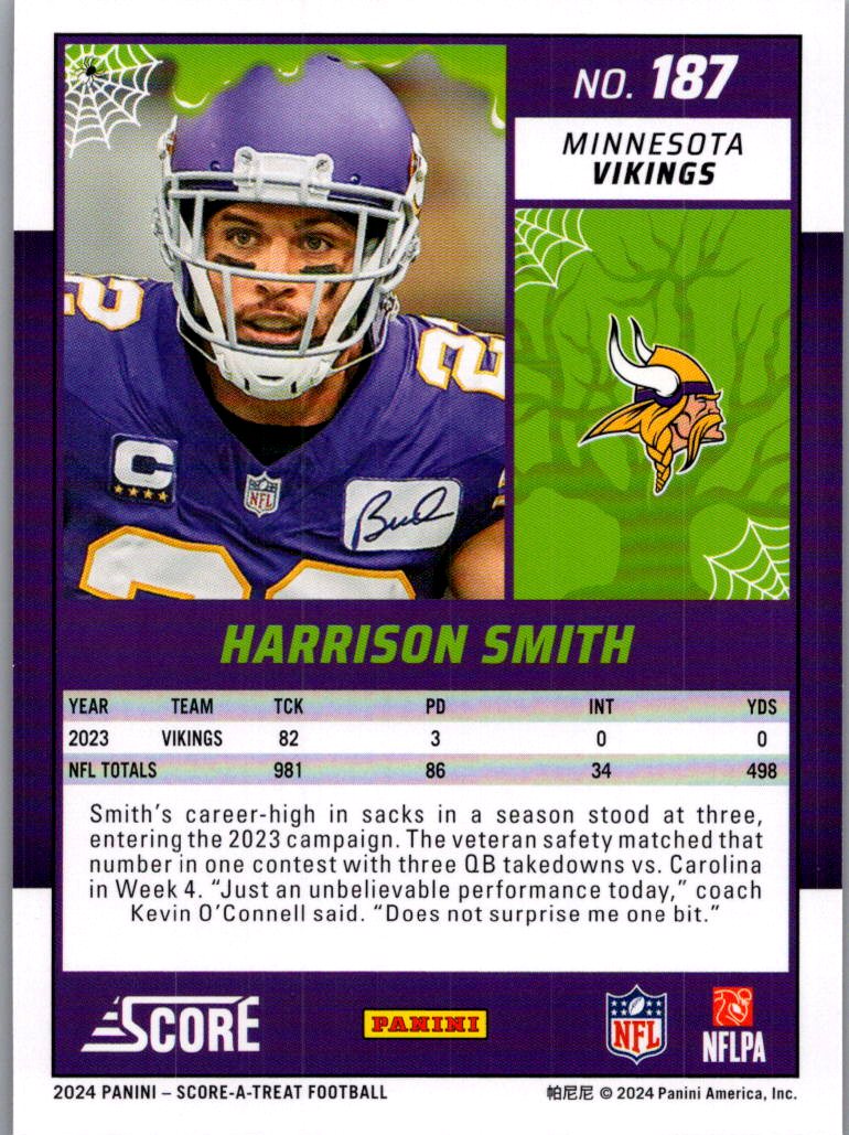 2024 Score Score-A-Treat Harrison Smith #187
