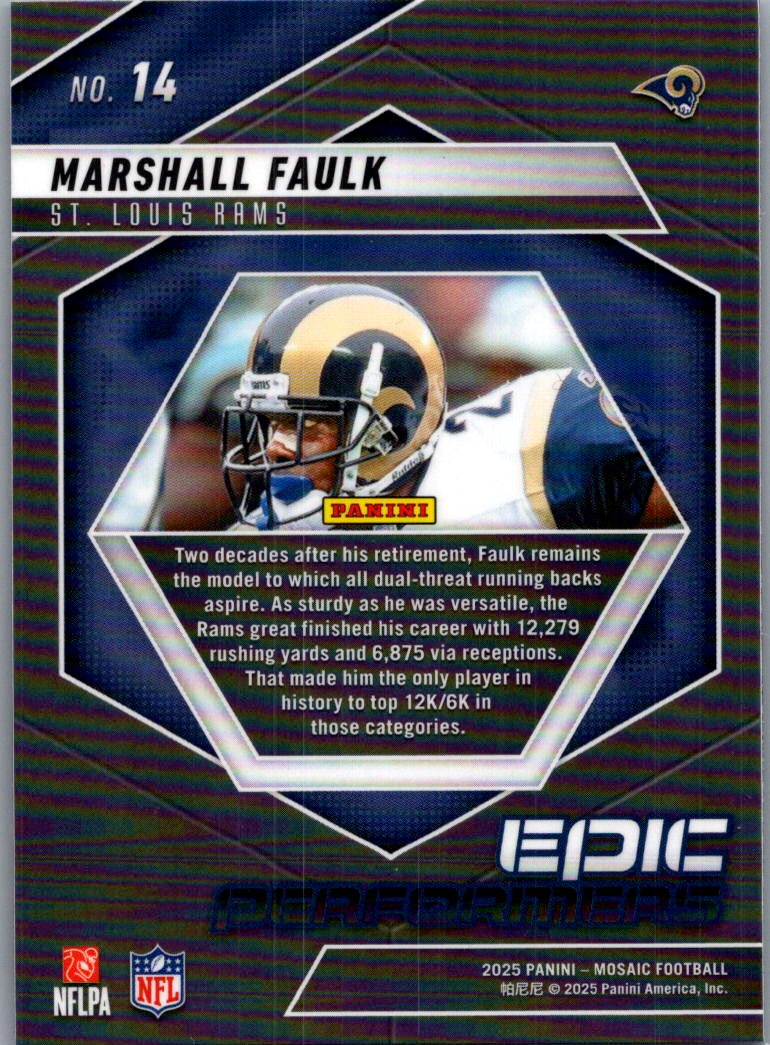 2025 Panini Mosaic Marshall Faulk #14