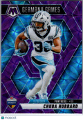 2025 Panini Mosaic Chuba Hubbard #260 Purple Scope