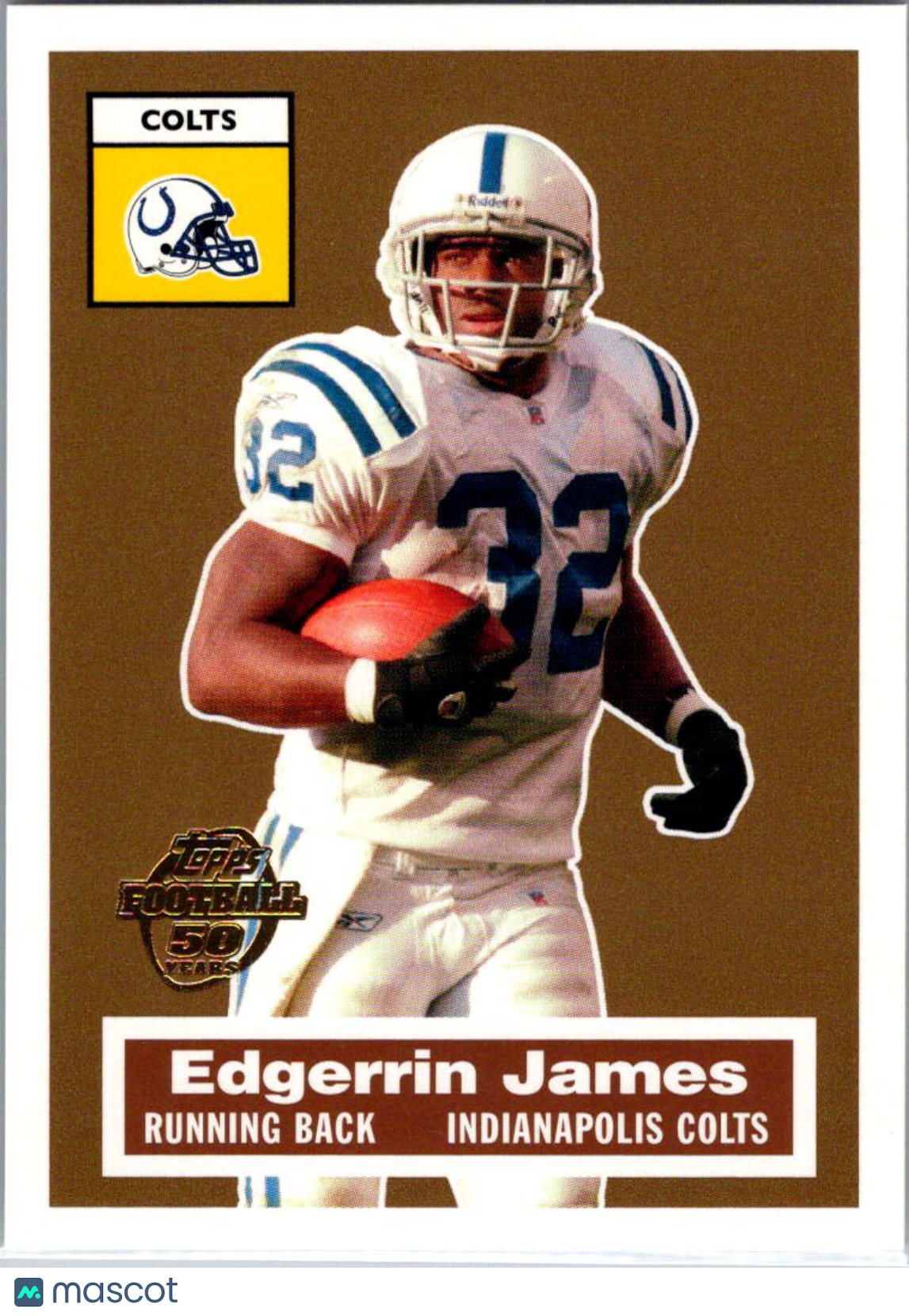 2005 Topps Edgerrin James #19 of 22 Turn Back the Clock