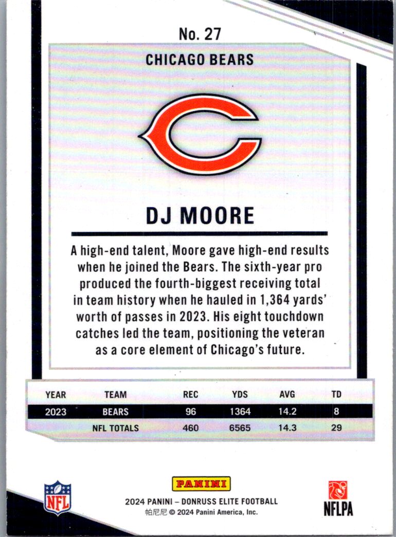 2024 Donruss Elite Football DJ Moore #27