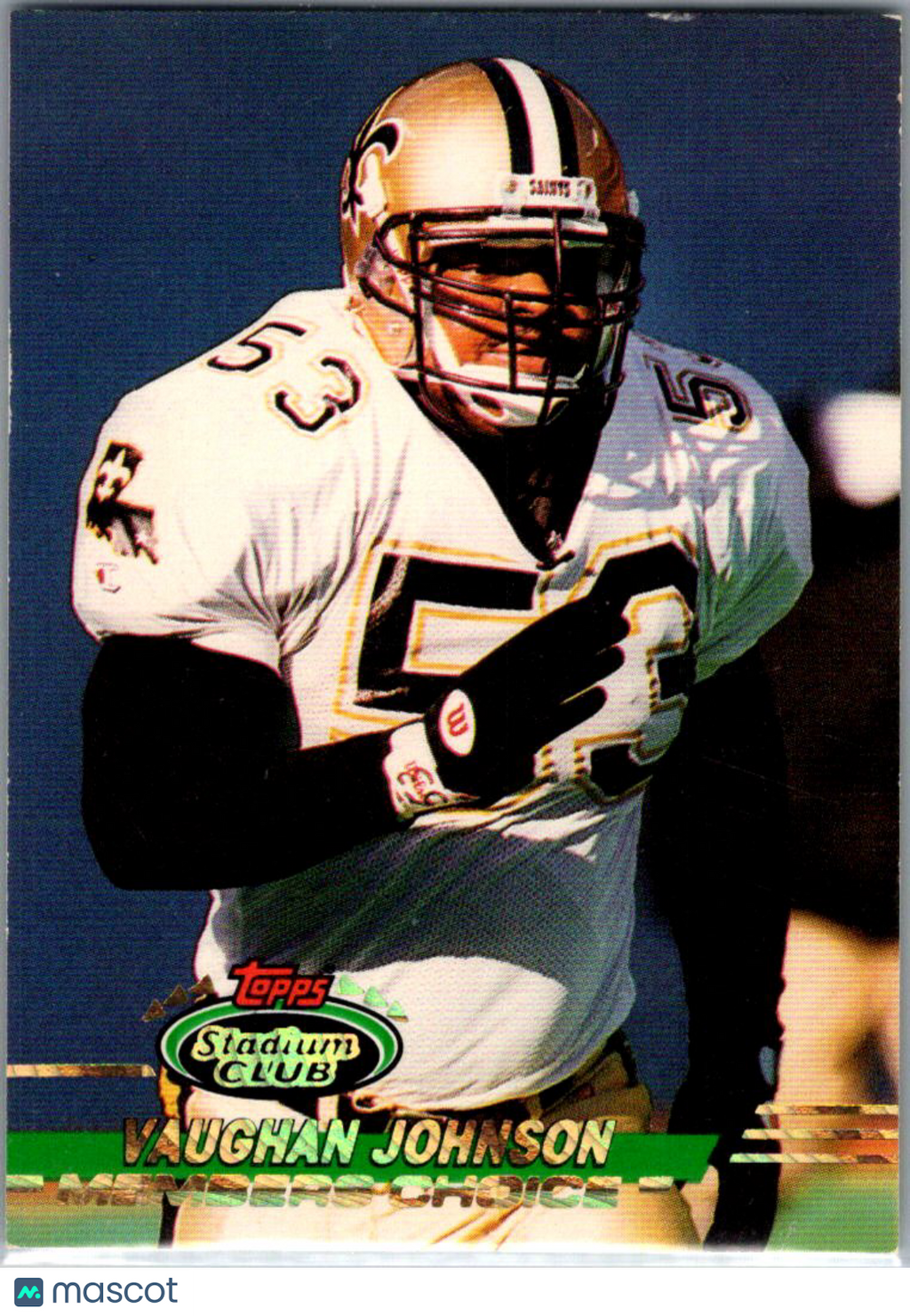 1993 Topps Stadium Club Vaughan Johnson #499 Members Choice