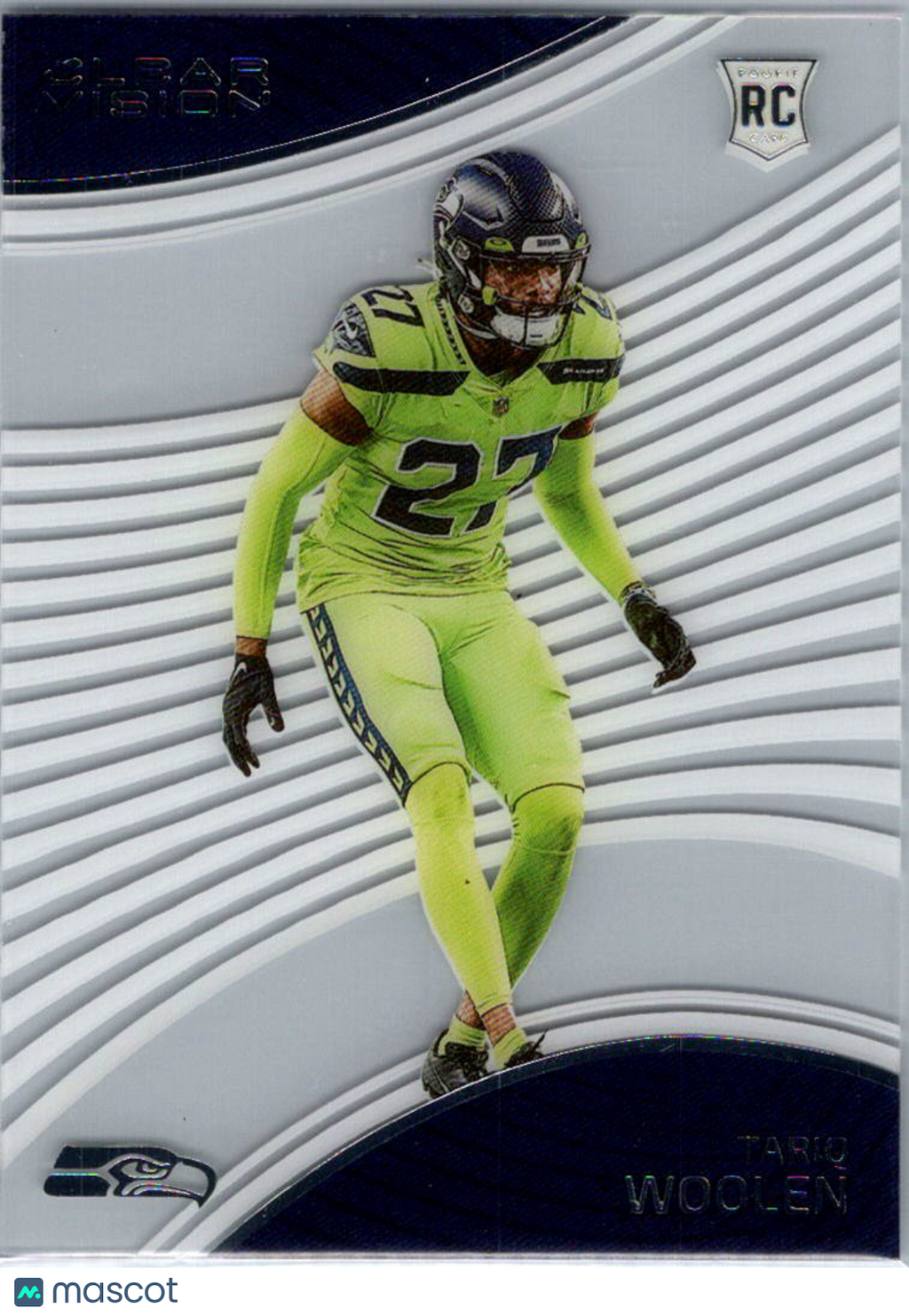 2023 Panini Chronicles Clear Vision Football Tariq Woolen #CVR-22 RC
