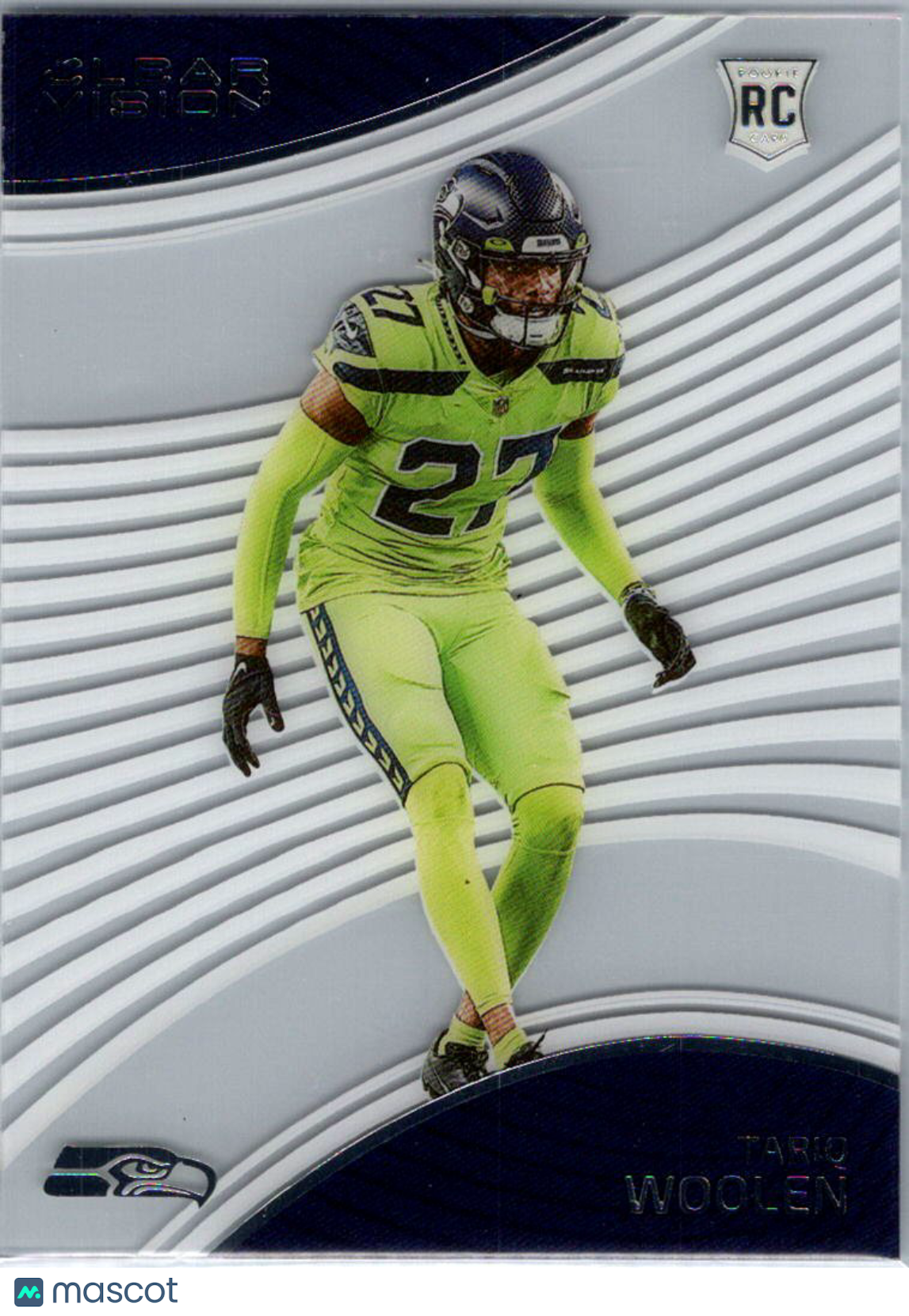 2023 Panini Chronicles Clear Vision Football Tariq Woolen #CVR-22 RC