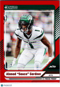 2024 Donruss Football Ahmad "Sauce" Gardner #42 Press Proof Red