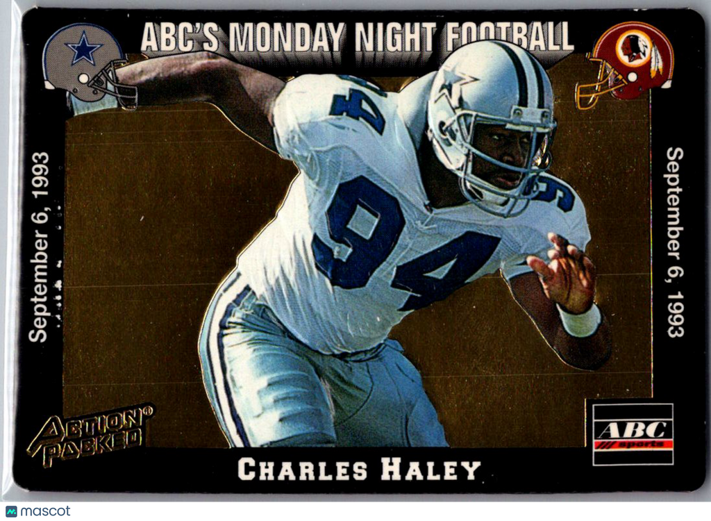 1993 Action Packed ABC's Monday Night Football Charles Haley #2