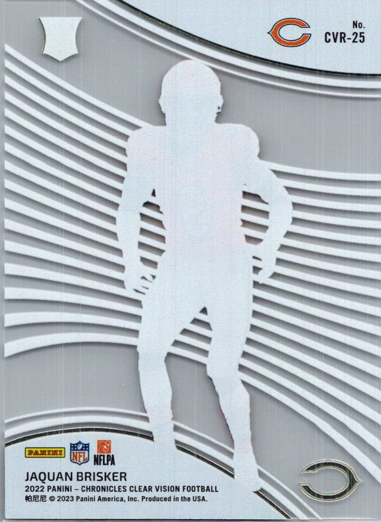 2023 Panini Chronicles Clear Vision Football Jaquan Brisker #CVR-25 RC