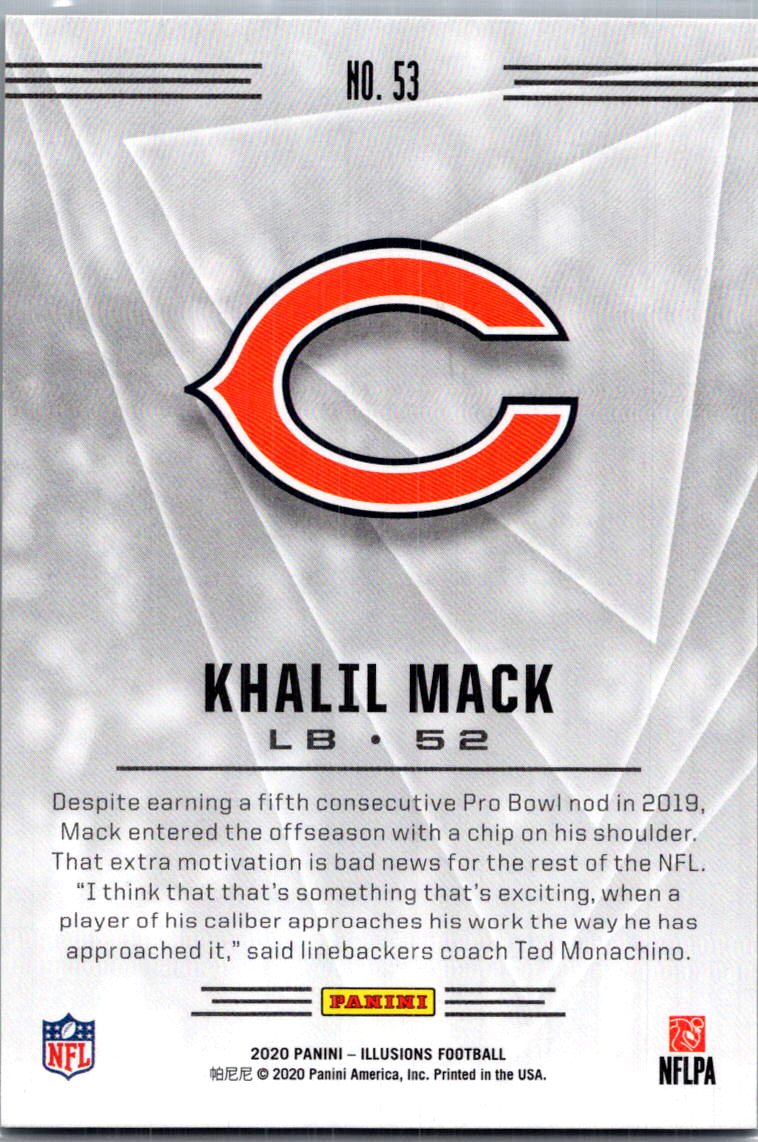 2020 Panini Illusions Football Khalil Mack #53