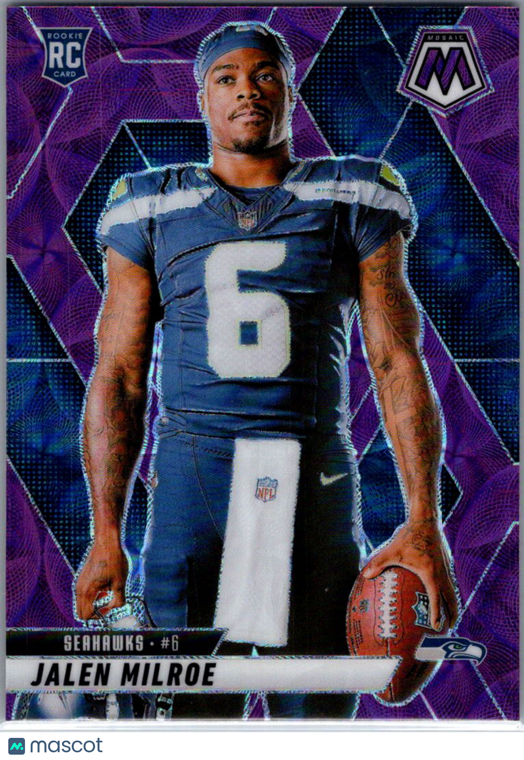 2025 Panini Mosaic Football Jalen Milroe #283 Purple RC