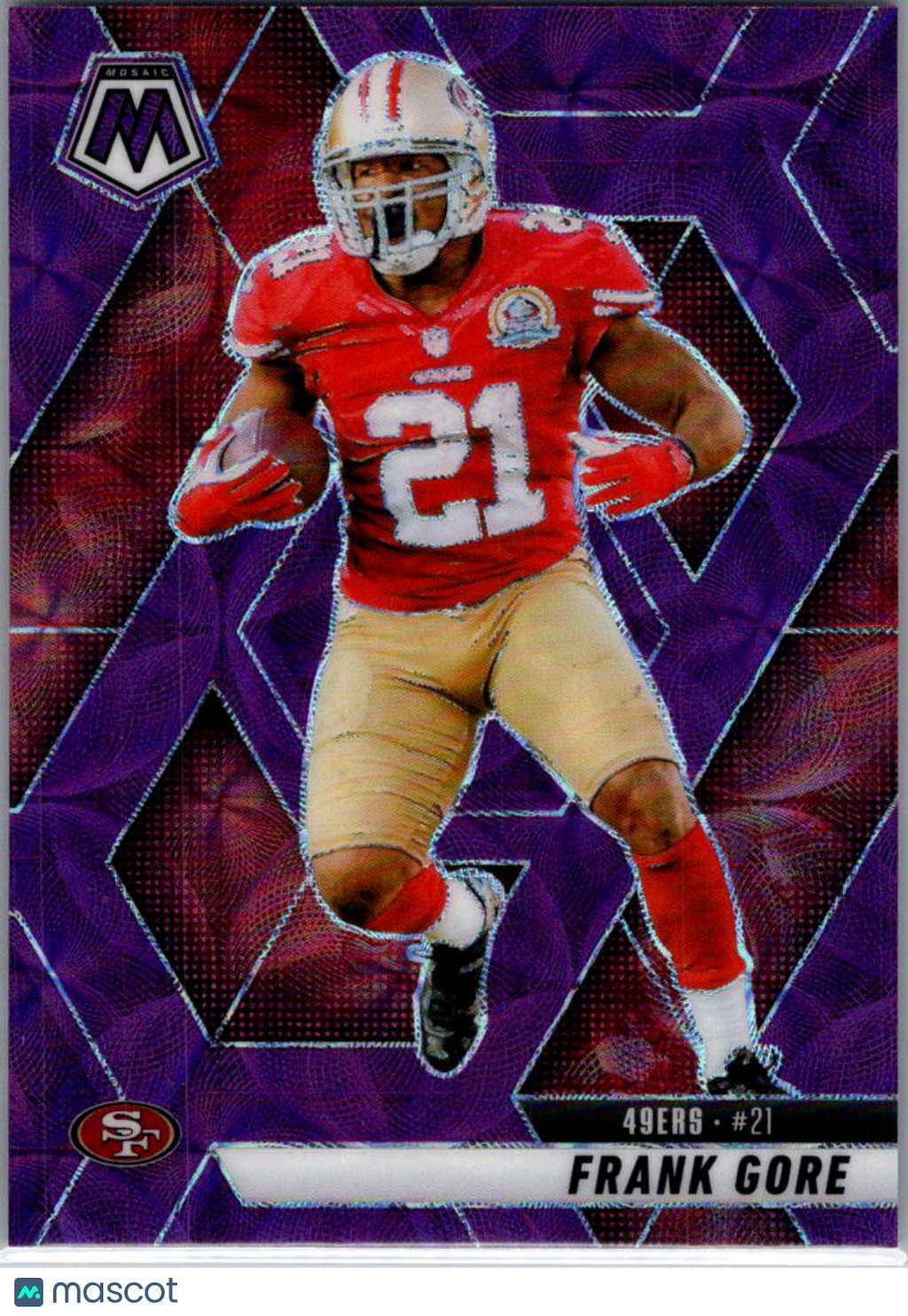 2025 Panini Mosaic Frank Gore #137 Purple Scope