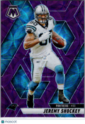 2025 Panini Mosaic Jeremy Shockey #129 Purple Scope