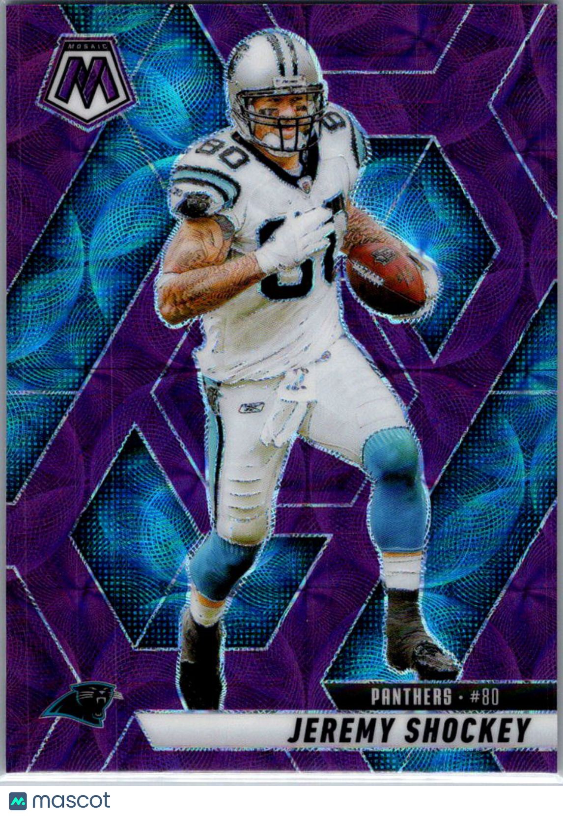 2025 Panini Mosaic Jeremy Shockey #129 Purple Scope