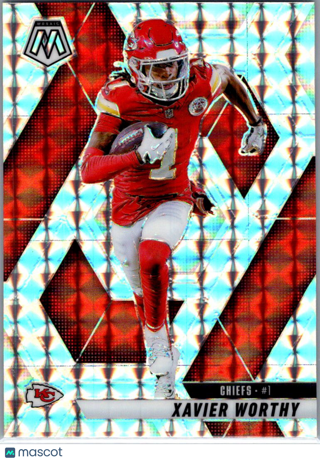 2025 Panini Mosaic Xavier Worthy #184 Silver