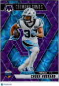 2025 Panini Mosaic Football Chuba Hubbard #260 Purple Scope
