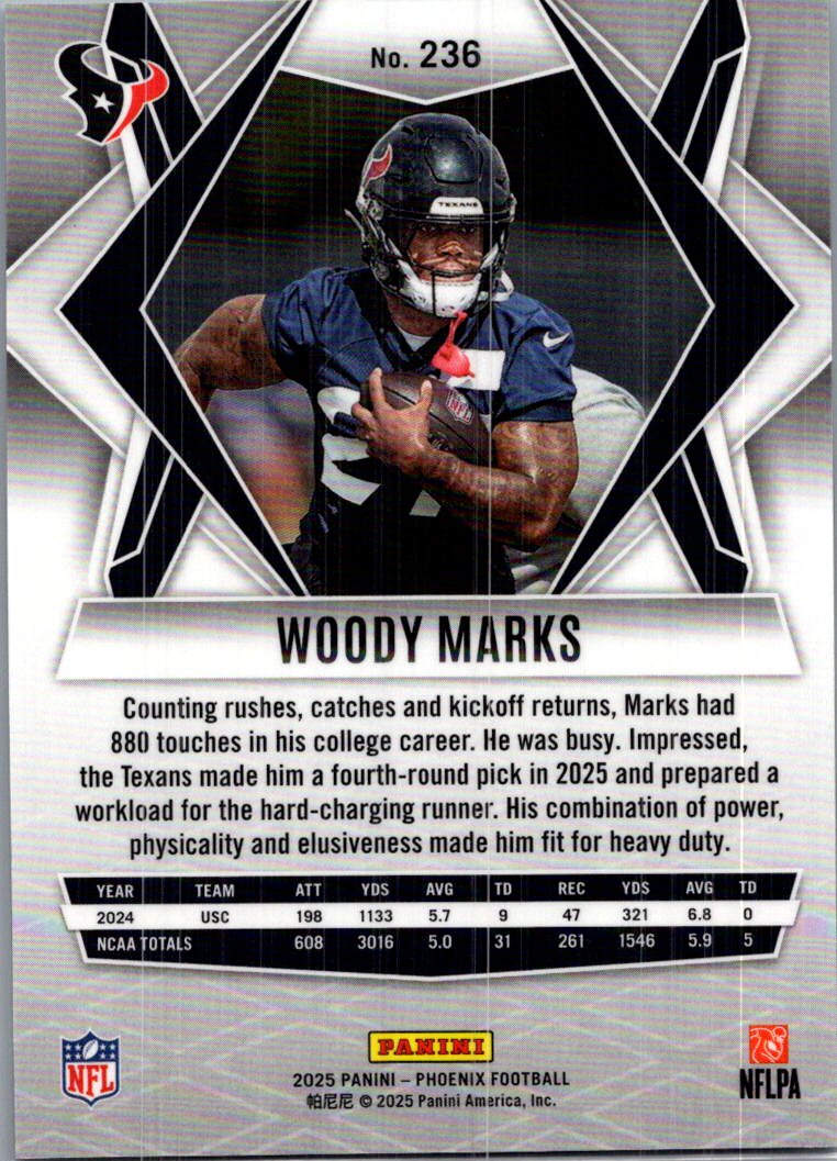 2025 Panini Phoenix Woody Marks #236 RC
