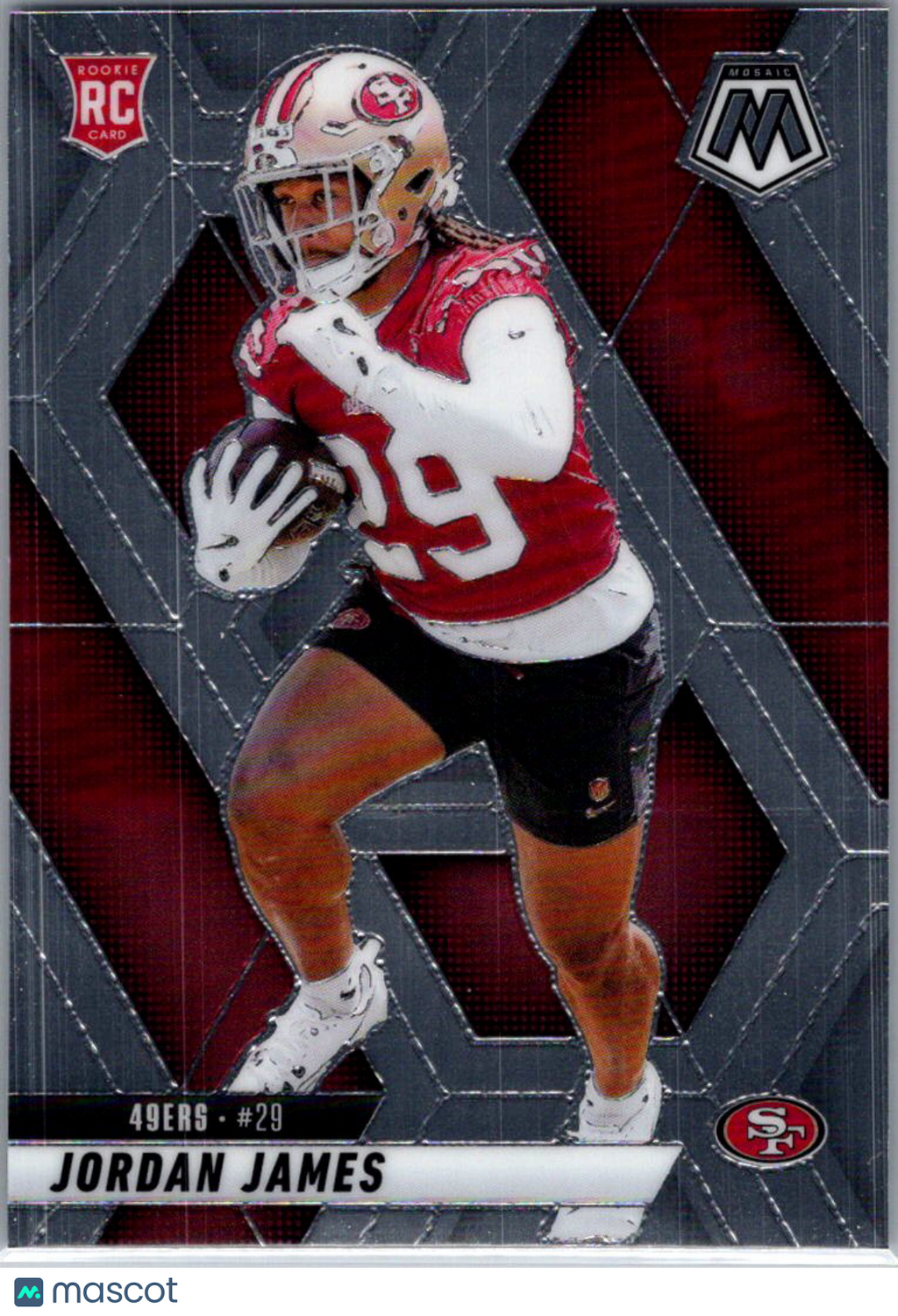 2025 Panini Mosaic Football Jordan James #370 RC