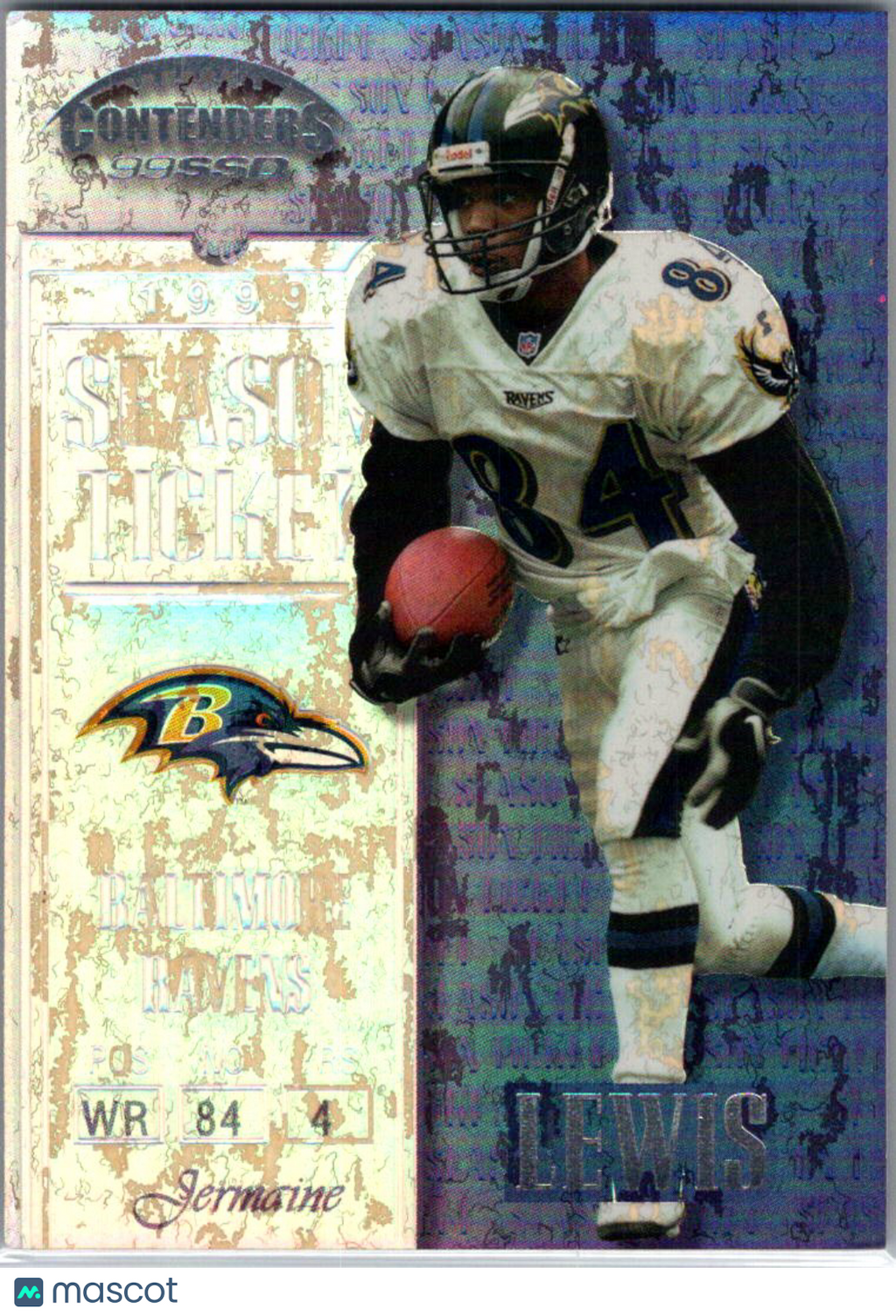 1999 Playoff Contenders SSD Season Ticket Jermaine Lewis #82