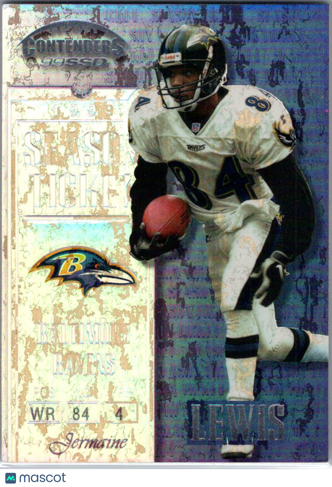 1999 Playoff Contenders SSD Season Ticket Jermaine Lewis #82