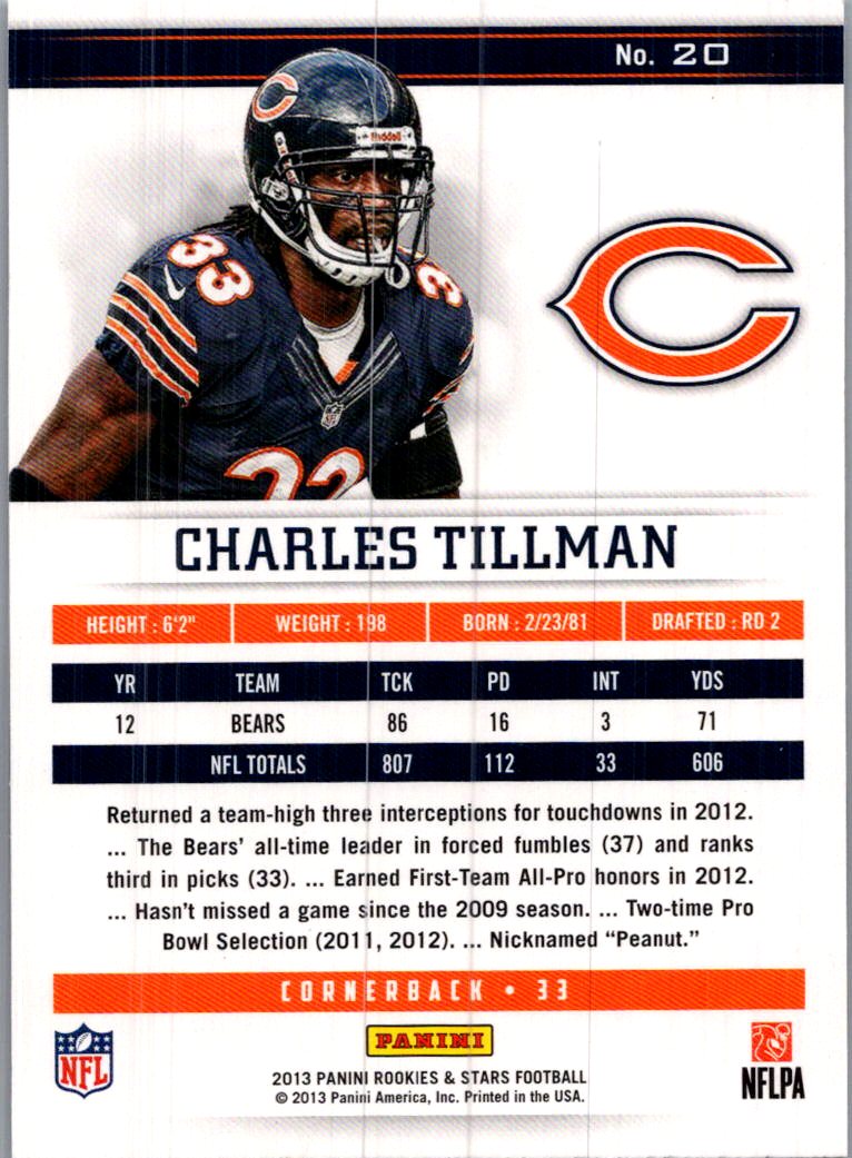 2013 Panini Rookies & Stars Longevity Charles Tillman #20