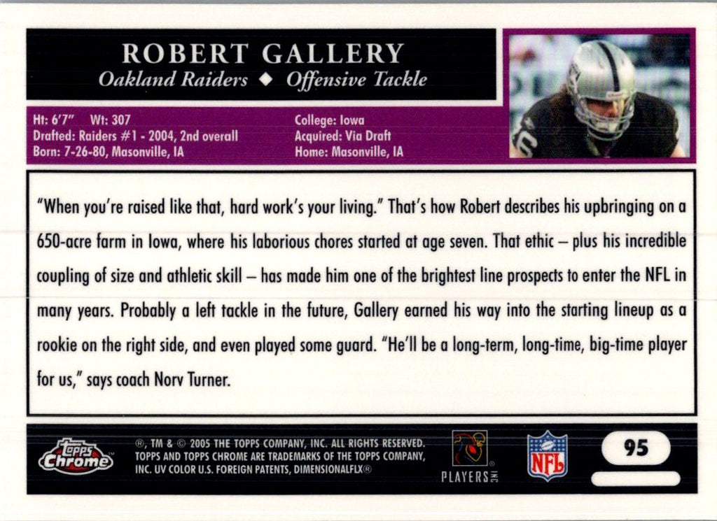 2005 Topps Chrome Robert Gallery #95
