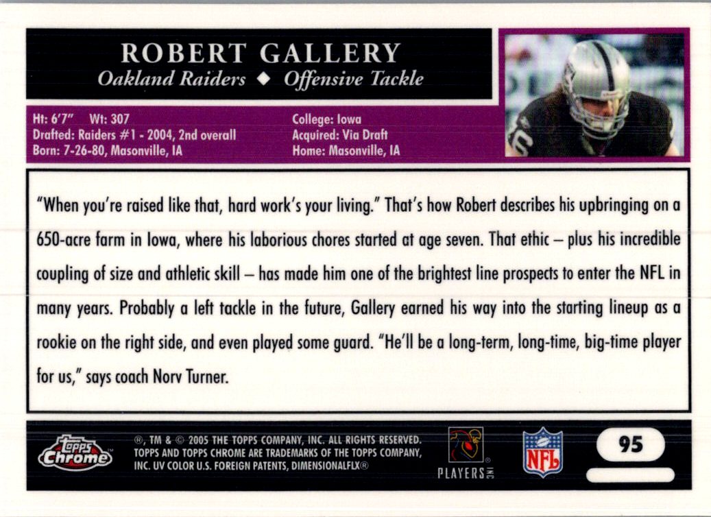 2005 Topps Chrome Robert Gallery #95