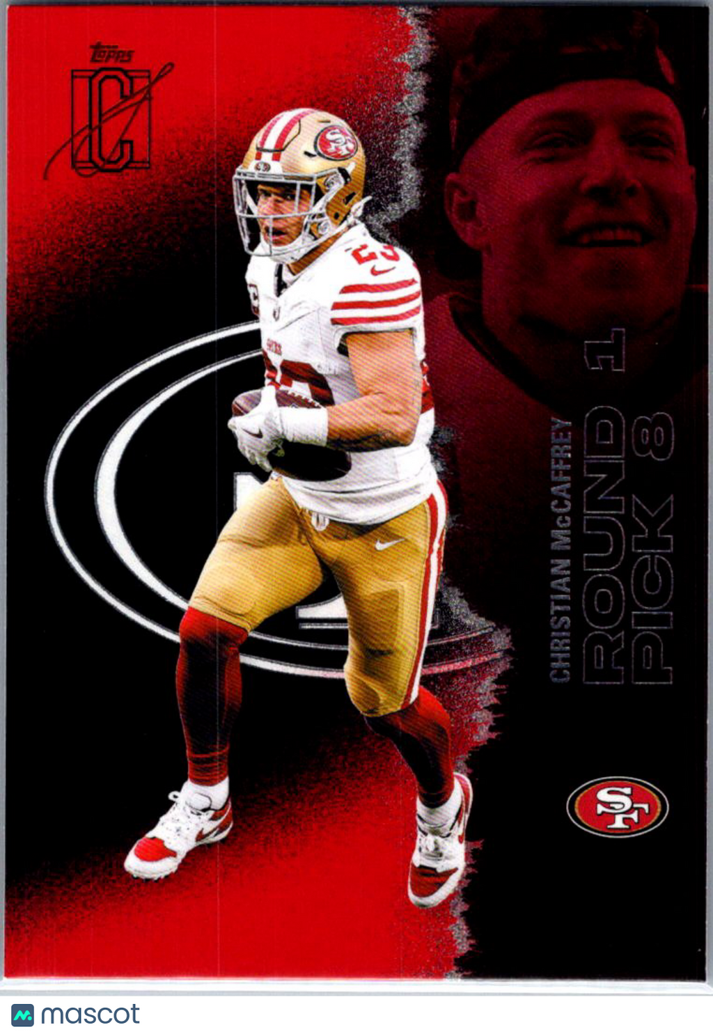 2025 Topps Composite Christian McCaffrey #49 Red & Black