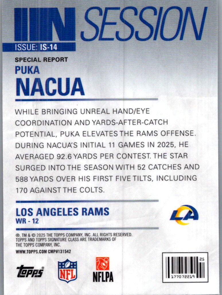 2025 Topps Composite In Session Puka Nacua #IS-14