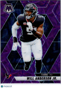 2025 Panini Mosaic Football Will Anderson Jr. #24 Purple Scope