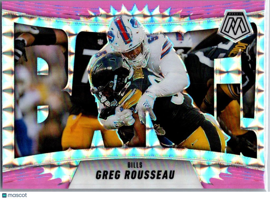 2025 Panini Mosaic Greg Rousseau #14 Pink