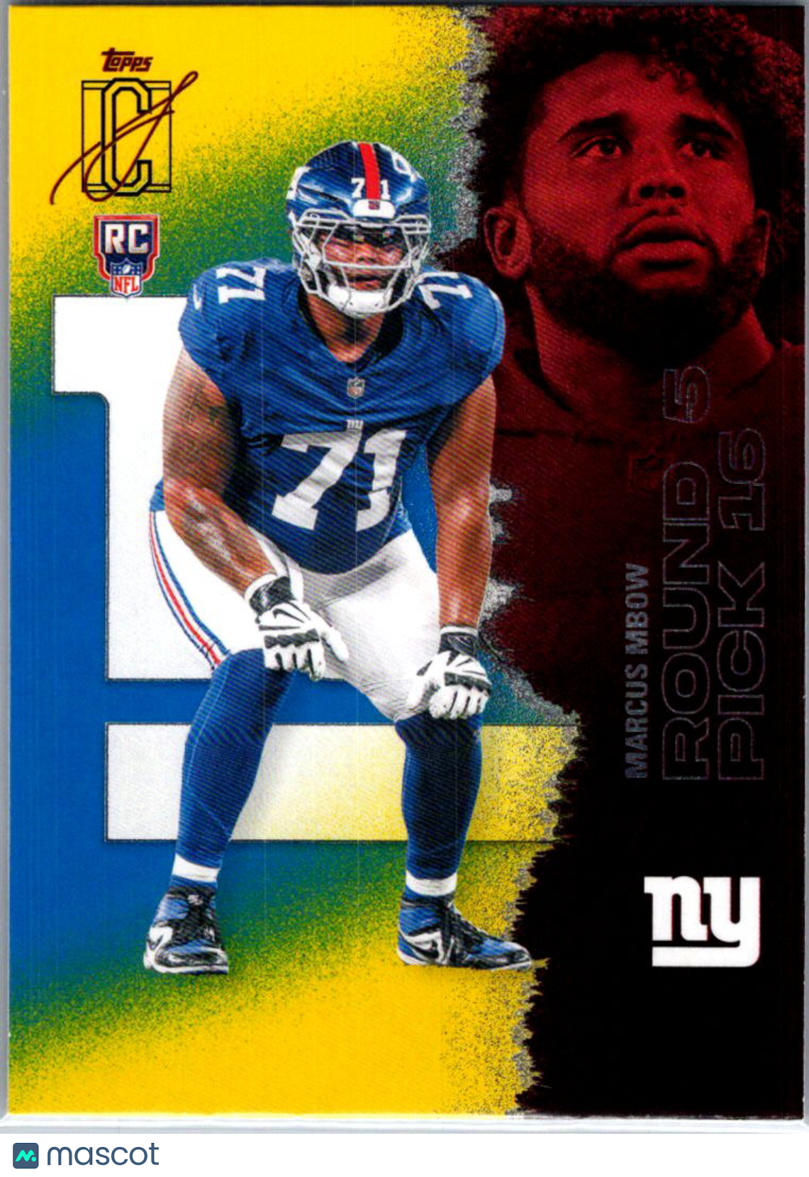 2025 Topps Composite Marcus Mbow #244 Yellow & Black RC
