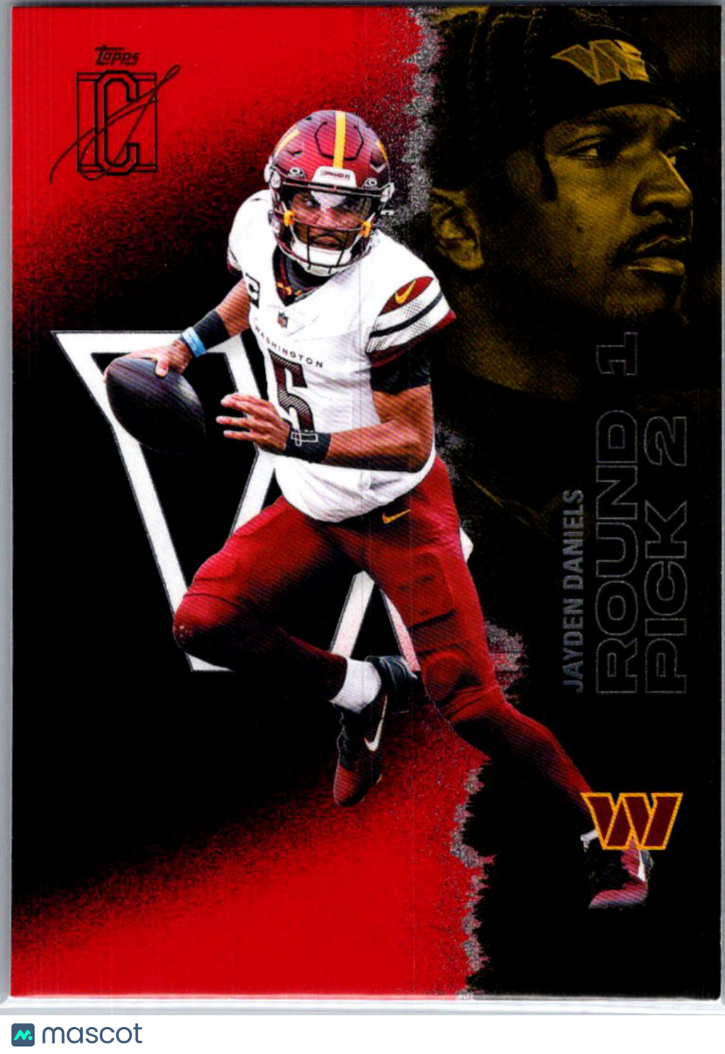 2025 Topps Composite Jayden Daniels #57 Red & Black