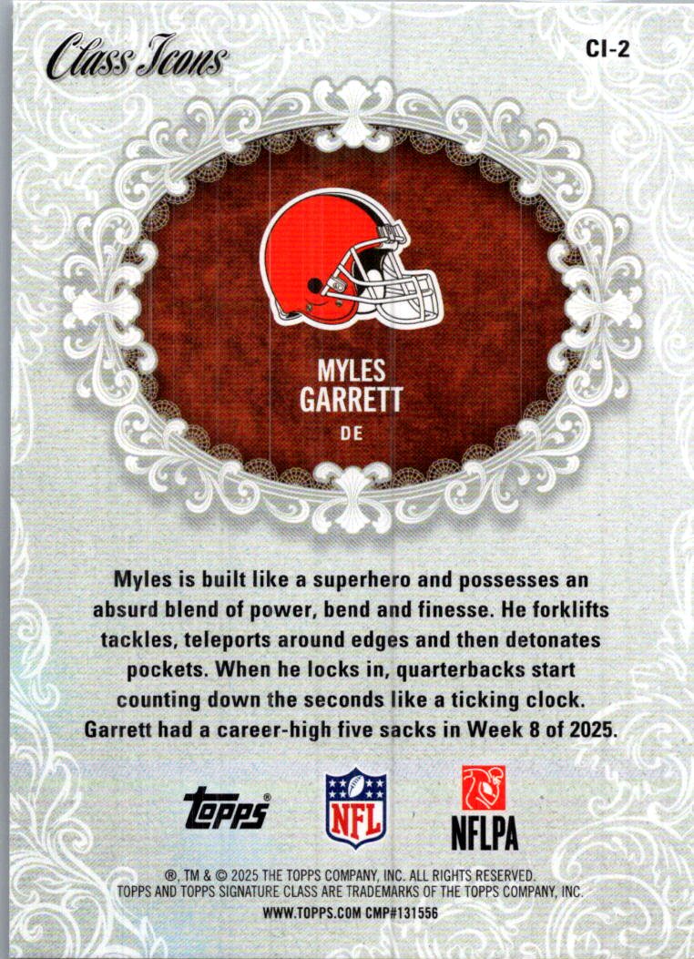 2025 Topps Class Icons Myles Garrett #CI-2