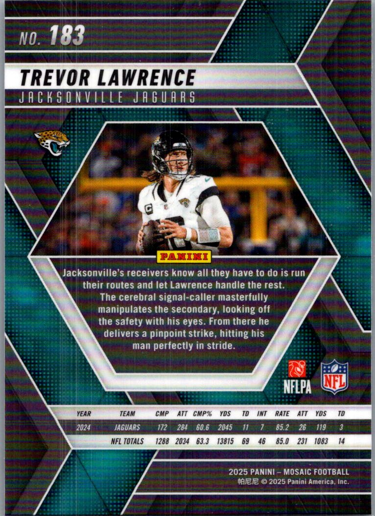 2025 Panini Mosaic Football Trevor Lawrence #183