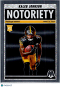 2025 Panini Mosaic Notoriety Kaleb Johnson #22 RC