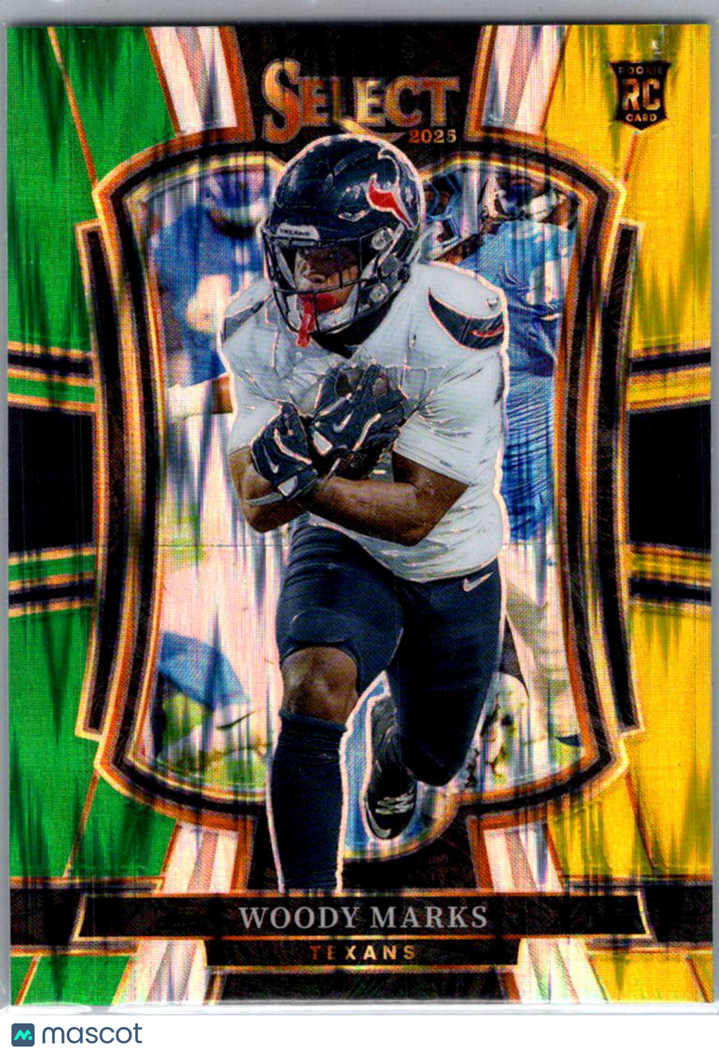 2026 Panini Select Woody Marks #135 Yellow Shock Prizm RC