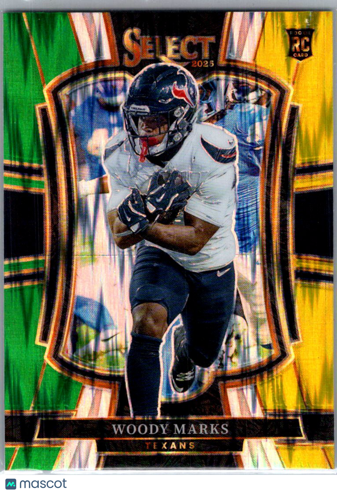 2026 Panini Select Woody Marks #135 Yellow Shock Prizm RC
