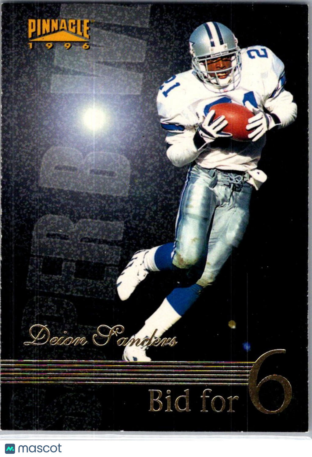 1996 Pinnacle Deion Sanders #186 Bid for