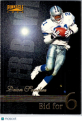 1996 Pinnacle Deion Sanders #186 Bid for