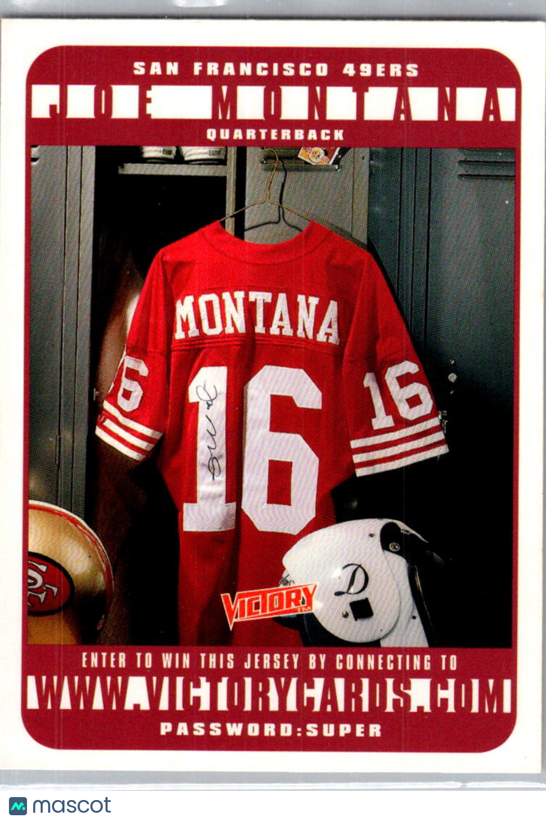 1999 Upper Deck Victory Joe Montana